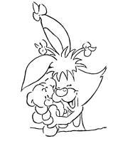 coloriage mimihoppset peluche